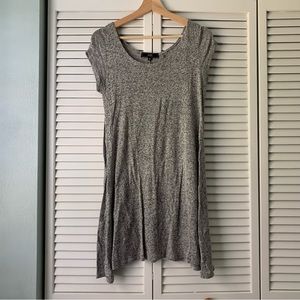 Heathered gray swing dress